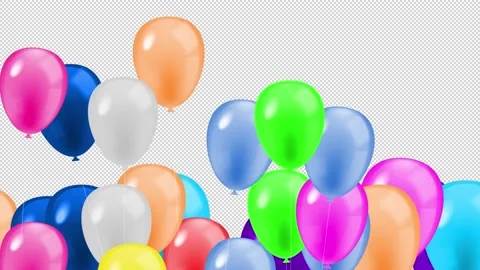 Balloon Transition Stock Footage 165428963