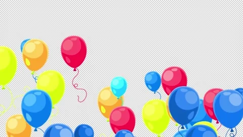 Balloon Transition Stock Footage 165435624