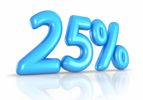 Balloon twenty five percent Stock Illustration