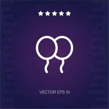 Balloon vector icon Stock Illustration