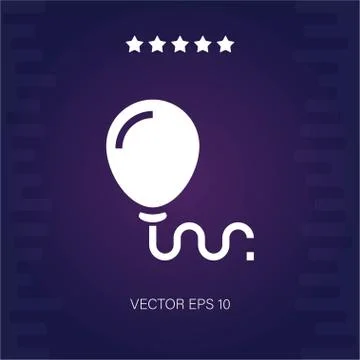Balloon vector icon Stock Illustration