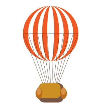 Balloon on white background Stock Illustration