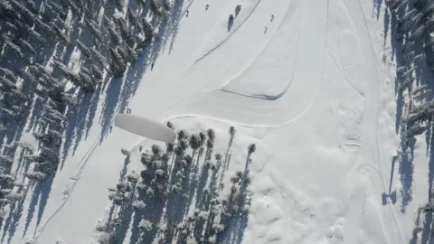 Balloonists in winter Stock Footage 150484985