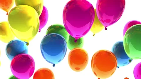 Balloons 3d Animation Stock Footage 48991469