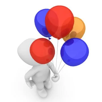 Balloons 3d Stock Illustration