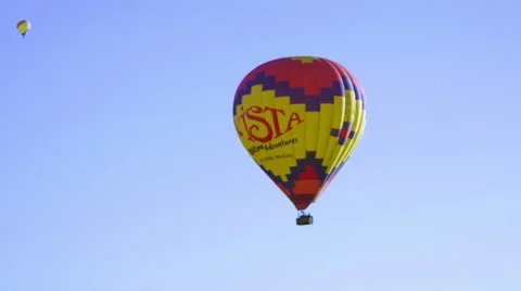Balloons against a blue sky Stock Footage 56665574