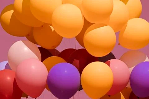 Balloons in air Stock Photos