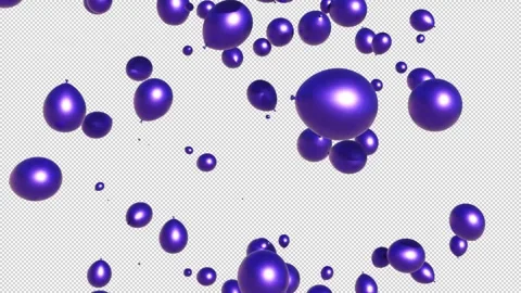 Balloons Alpha Video stock 343704435