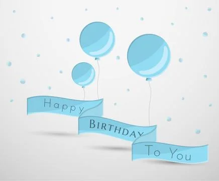 Balloons and confetti Stock-Illustration