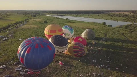 Balloons are ready to take off Video stock 146992906