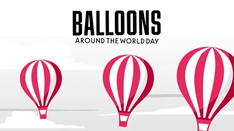 Balloons Around The World Stockbeeldmateriaal 306727491