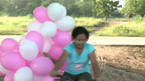 Balloons arriving Stock Footage 484782