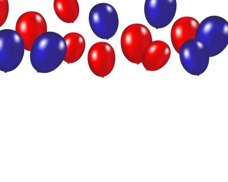 Balloons background vector illustration on a white Stock Illustration