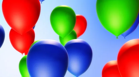 Balloons Backround (Loop) Video stock 1181128