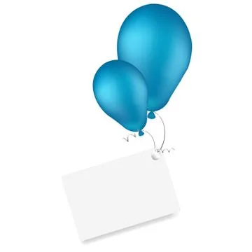 Balloons with blank Stock Illustration