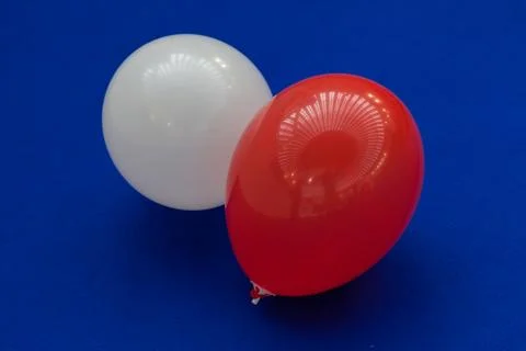 Balloons on a blue background Free Stock Photos
