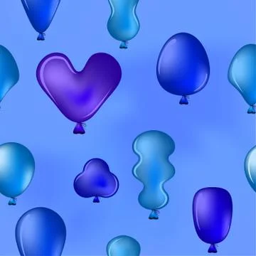Balloons in the blue sky Stock-Illustration