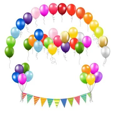 Balloons Collection Stock Illustration