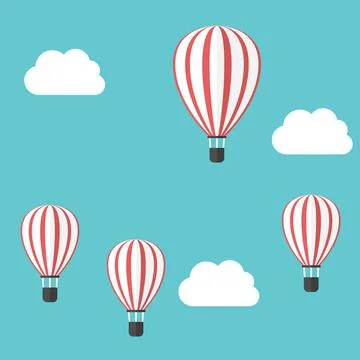 Balloons competition concept Stock Illustration