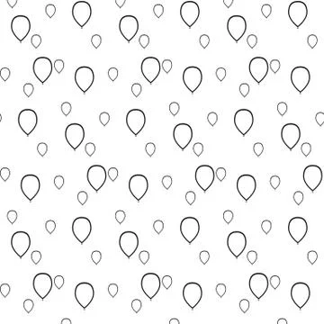 Balloons contours 库存插图