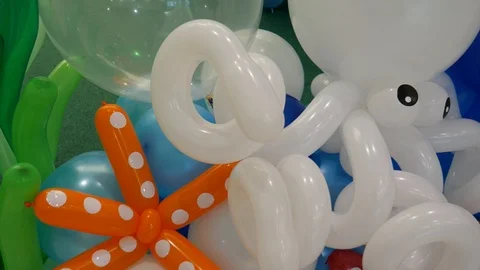 Balloons for decoration Stock-Footage 120495602