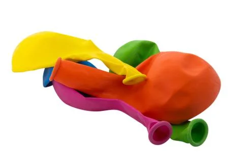 Balloons deflated Stock Photos