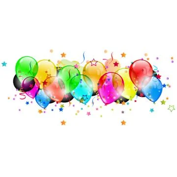 Balloons during the holiday Illustrazione stock