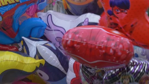 Balloons at the fair Stock Footage 229541606