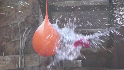 Balloons filled with water Stock Footage 154426647