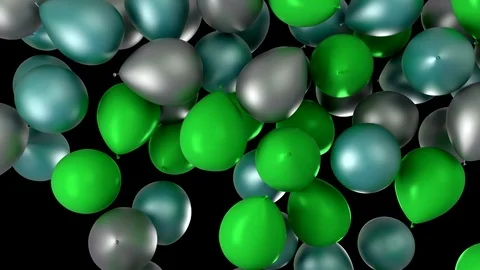 Balloons Filling up the frame Stock Footage 86242072