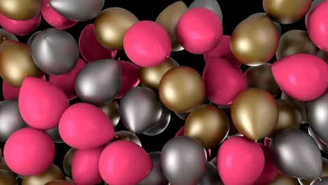 Balloons Filling up the frame Stock Footage 86242225