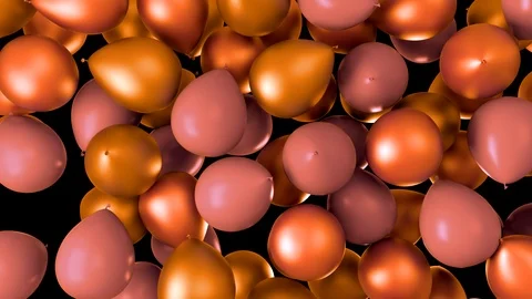 Balloons Filling up the frame Stock Footage 86242406
