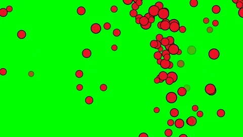 Balloons Floating on Chroma Key for Compositing Video stock 337397212