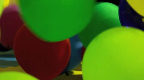 Balloons floating randomly Stock Footage 42175945