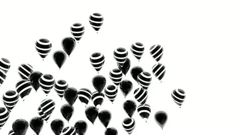 Balloons flying across the screen 動画素材 22013322