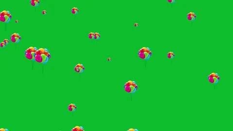 Balloons Flying Up Animation background. Video stock 336858952