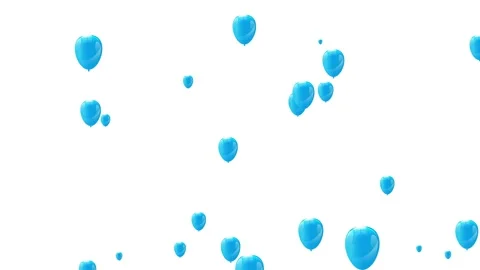 Balloons Flying Up Animation background. Stockbeeldmateriaal 336858959