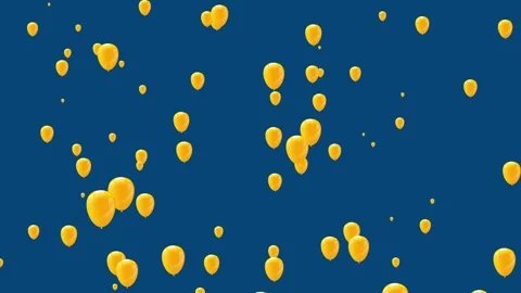 Balloons Flying Up Animation background. Vidéo 336858960