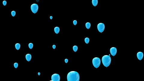 Balloons Flying Up Animation background. 库存影片 336858988