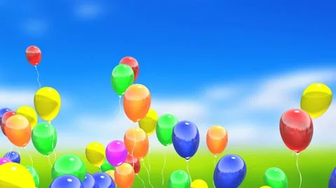 Balloons flying Stock Footage 11978967