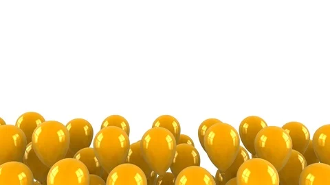 Balloons Flying Up Stock Footage 121334733