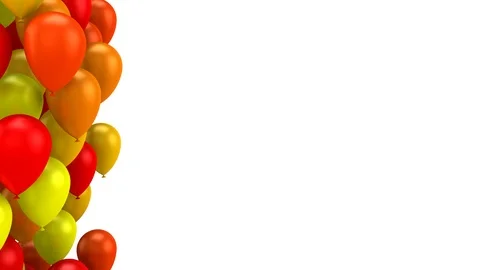 Balloons Flying Up Stock Footage 125705020