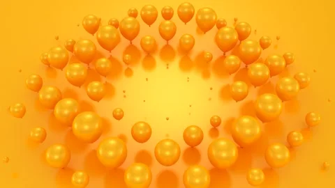 Balloons Form a Wave Stock Footage 337690193