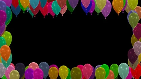 Balloons frame Stock Footage 72324938
