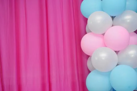 Balloons frame Stock Photos