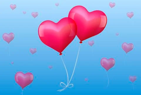 Balloons Get Together Stock Illustration