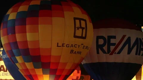 Balloons glow. Stock Footage 7340500