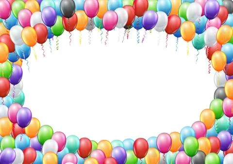 Balloons header template Stock-Illustration