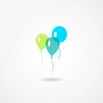 Balloons icon Stock Illustration