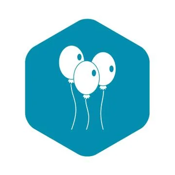 Balloons icon , simple style Stock Illustration